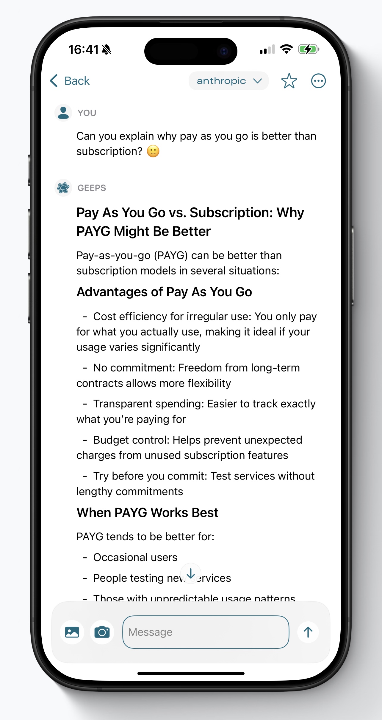Geeps mobile preview